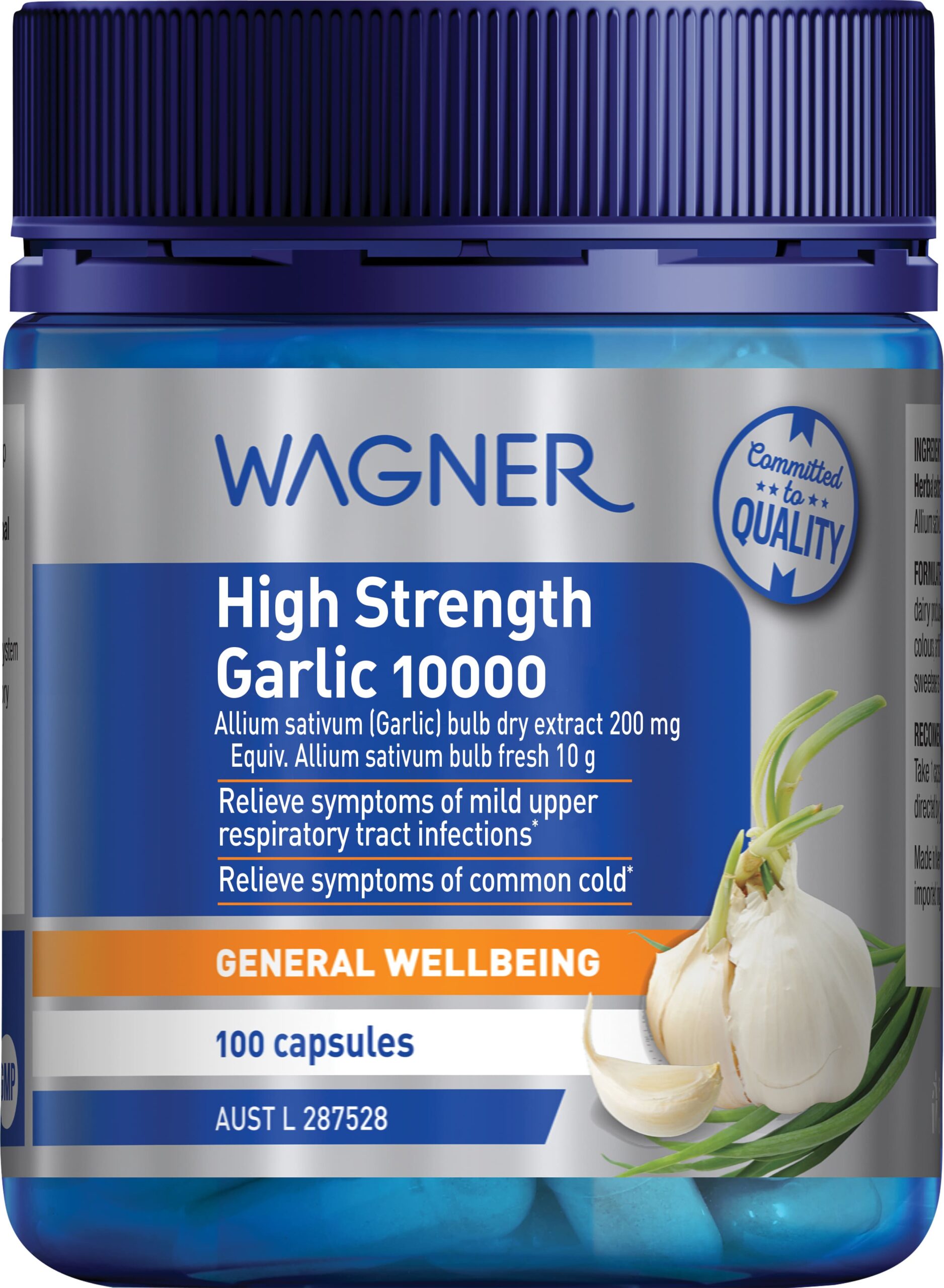 741459 Wagner High Strength Garlic 10000 100 Capsules.AU